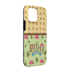 Summer Camping iPhone Case - Rubber Lined - iPhone 13 (Personalized)