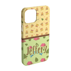 Summer Camping iPhone Case - Plastic - iPhone 15 Pro (Personalized)
