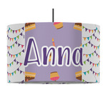 Happy Birthday 12" Drum Pendant Lamp - Fabric (Personalized)