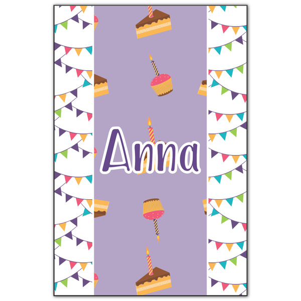 Custom Happy Birthday Wood Print - 20x30 (Personalized)