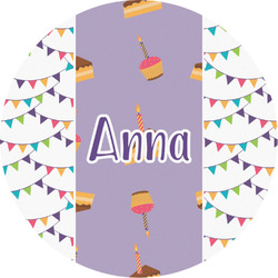 Happy Birthday Multipurpose Round Labels - 3" (Personalized)