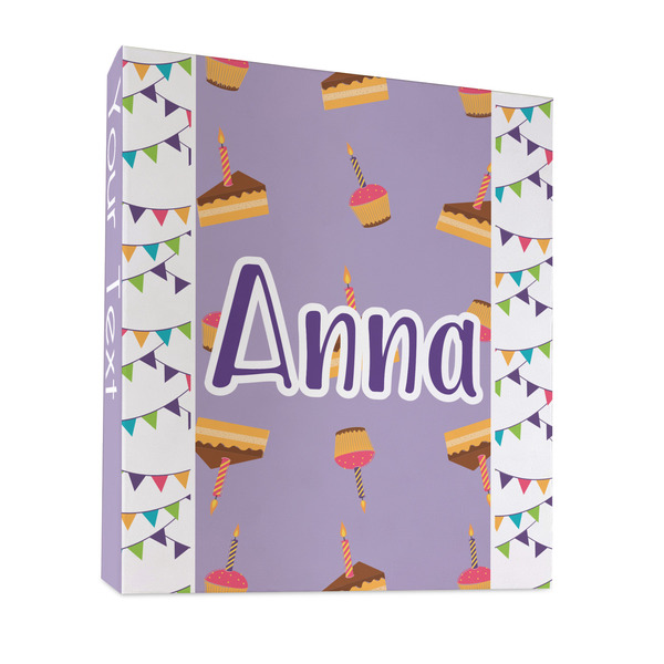 Custom Happy Birthday 3 Ring Binder - Full Wrap - 1" (Personalized)