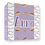 Happy Birthday 3 Ring Binder - Full Wrap - 3" (Personalized)