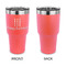 Happy Birthday 30 oz Stainless Steel Ringneck Tumblers - Coral - Single Sided - APPROVAL