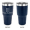 Happy Birthday 30 oz Stainless Steel Ringneck Tumblers - Navy - Single Sided - APPROVAL