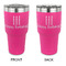 Happy Birthday 30 oz Stainless Steel Ringneck Tumblers - Pink - Double Sided - APPROVAL