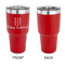 Happy Birthday 30 oz Stainless Steel Ringneck Tumblers - Red - Single Sided - APPROVAL