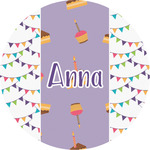 Happy Birthday Multipurpose Round Labels - 5" (Personalized)