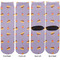 Happy Birthday Adult Crew Socks - Double Pair - Front and Back - Apvl