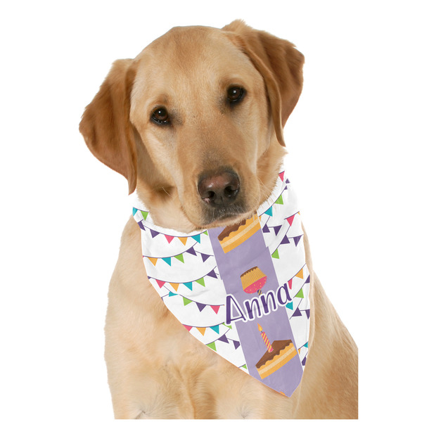 Custom Happy Birthday Dog Bandana Scarf w/ Name or Text