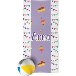 Happy Birthday Beach Towel (Personalized)