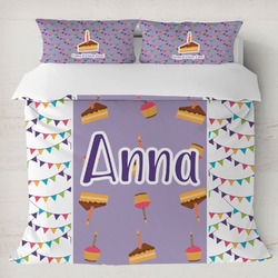 Happy Birthday Duvet Cover Set - King (Personalized)