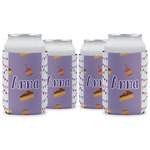 Happy Birthday Can Cooler (12 oz) - Set of 4 w/ Name or Text