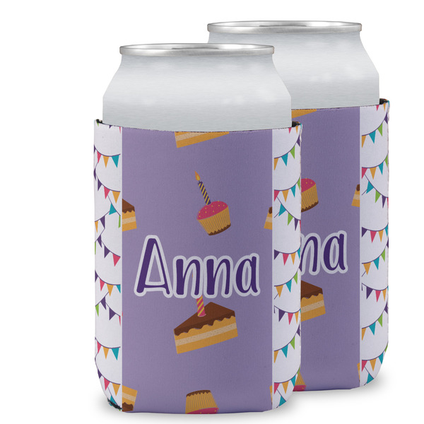 Custom Happy Birthday Can Cooler (12 oz) w/ Name or Text