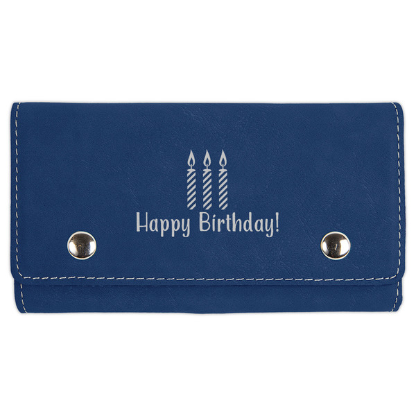 Custom Happy Birthday Cards & Dice Set - Navy Blue (Personalized)