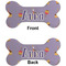 Happy Birthday Ceramic Flat Ornament - Bone Front & Back (APPROVAL)