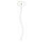 Happy Birthday Clear Plastic 7" Stir Stick - Oval - Single Stick