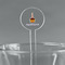 Happy Birthday Clear Plastic 7" Stir Stick - Round - Main