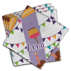 Happy Birthday Cloth Napkins (Set of 4) (Personalized)