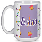 Happy Birthday 15 Oz Coffee Mug - White (Personalized)