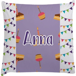 Happy Birthday Decorative Pillow Case (Personalized)