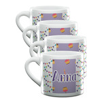 Happy Birthday Double Shot Espresso Cups - Set of 4 (Personalized)