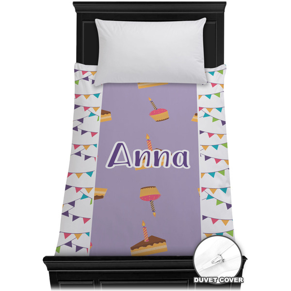 Custom Happy Birthday Duvet Cover - Twin XL (Personalized)