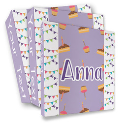 Happy Birthday 3 Ring Binder - Full Wrap (Personalized)