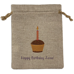 Happy Birthday Burlap Gift Bag (Personalized)