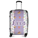 Happy Birthday Suitcase - 24" Medium - Checked (Personalized)