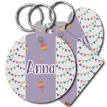 Happy Birthday Plastic Keychain (Personalized)