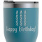 Happy Birthday RTIC Tumbler - Dark Teal - Close Up