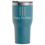 Happy Birthday RTIC Tumbler - Dark Teal - Laser Engraved - Single-Sided (Personalized)