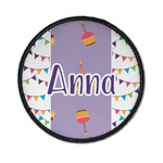 Happy Birthday Iron On Round Patch w/ Name or Text