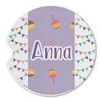 Happy Birthday Sandstone Car Coaster - Single (Personalized)