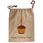 Happy Birthday Santa Sack - Front (Personalized)