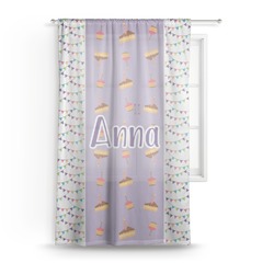 Happy Birthday Sheer Curtain - 50"x84" (Personalized)