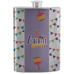 Happy Birthday Stainless Steel Flask (Personalized)