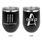 Happy Birthday Stainless Wine Tumblers - Black - Double Sided - Approval