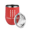 Happy Birthday Stainless Wine Tumblers - Coral - Double Sided - Alt View