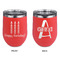 Happy Birthday Stainless Wine Tumblers - Coral - Double Sided - Approval