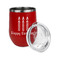 Happy Birthday Stainless Wine Tumblers - Red - Single Sided - Alt View