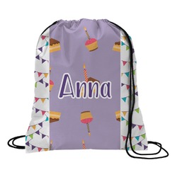Happy Birthday Drawstring Backpack - Small (Personalized)