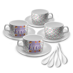 Happy Birthday Tea Cup - Set of 4 (Personalized)