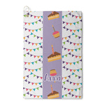 Happy Birthday Waffle Weave Golf Towel (Personalized)