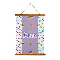 Happy Birthday Wall Hanging Tapestry - Tall (Personalized)