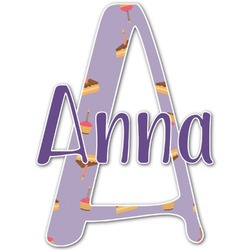 Happy Birthday Name & Initial Decal - Custom Sized (Personalized)