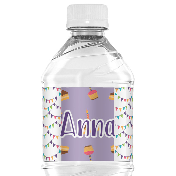 Custom Happy Birthday Water Bottle Labels - Custom Sized (Personalized)