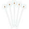 Happy Birthday White Plastic 5.5" Stir Stick - Fan View