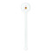 Happy Birthday White Plastic 5.5" Stir Stick - Round - Single Stick